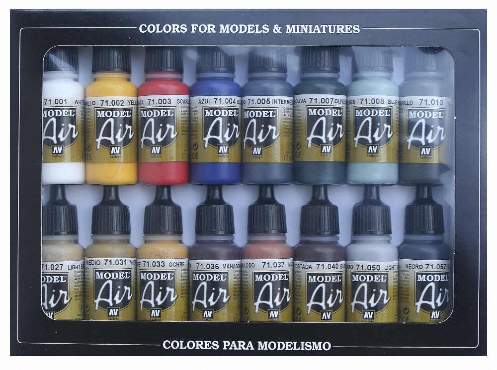 Vallejo Premium Airbrush Paint : Set Of 5 : Metallic Colours