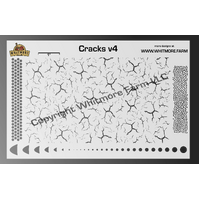 Cracks v4 Mesh Fishing Lure Airbrush Stencil