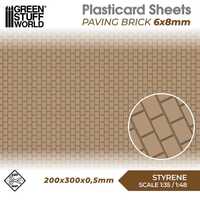 Plasticard- Paving Brick 6x8mm