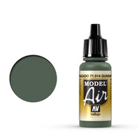 Vallejo Model Air Gunship Green 17 ml Acrylic Airbrush Paint [71014]