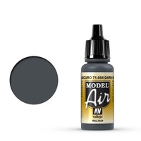 Vallejo Model Air Dark Gray Blue 17 ml Acrylic Airbrush Paint [71054]