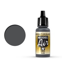 Vallejo Model Air Black Gray RLM66 17 ml Acrylic Airbrush Paint [71055]