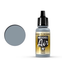 Vallejo Model Air Dark Ghost Gray 17 ml Acrylic Airbrush Paint [71120]