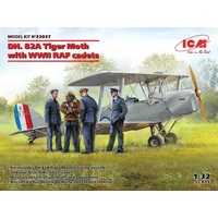 ICM 1:32 DH 82A Tiger Moth w/Cadets