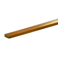 Brass Strip: 2.36mm Thick x 6.35mm Wide x 300mm Long (1 Piece)