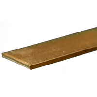 Brass Strip: 2.36mm Thick  x 25.4mm Wide x  300mm Long (1 Piece)