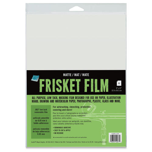 Grafix All Purpose Frisket Film - A4 (6pk)