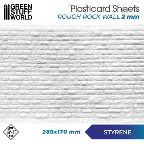 Plasticard- Rough Rock Wall Textured Sheet