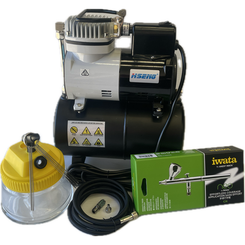 Airbrush & Compressor Kit - Iwata Neo Start-up