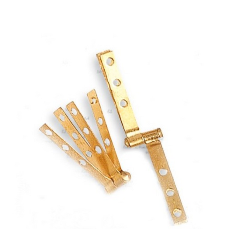 Artesania Hinge Rudder 3.0 x 20.0mm Brass (2) Wooden Ship Accessory [8648]