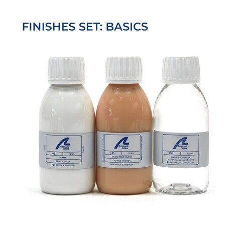 Artesania Finishes Set: Basic 125ml (Primer Filler/Thinner/Varnish) 