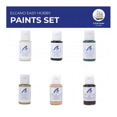 Artesania Paint Set for Model #22260 J.S Elcano - 6 Pack