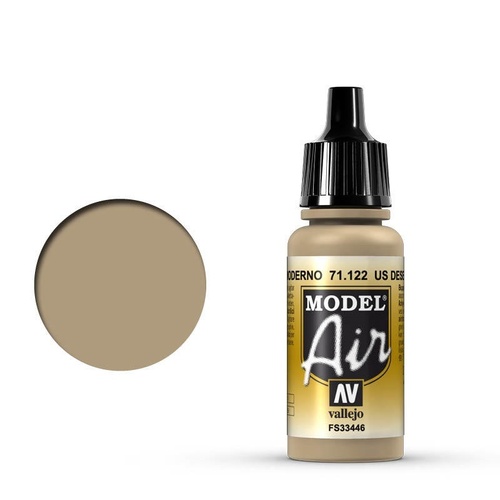 Vallejo Model Air US Desert Armour 686 17 ml Acrylic Airbrush Paint [71122]