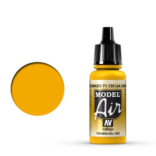 Vallejo Model Air IJA Chrome Yellow 17 ml Acrylic Airbrush Paint [71135]