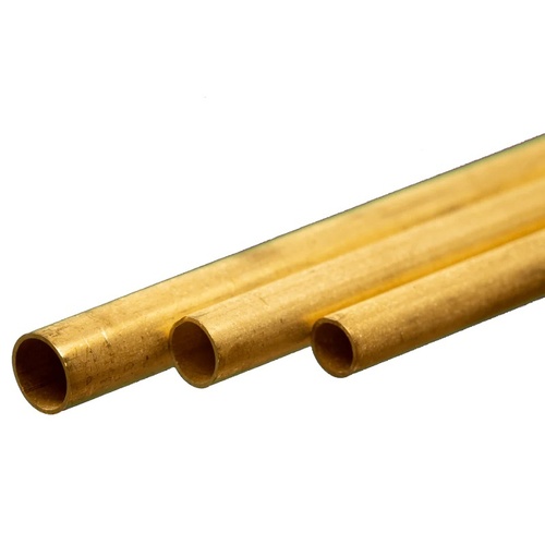 K&S 5076 BRASS TUBE 4.76mm. 5.55mm & 6.35mm BEND(1 PC)