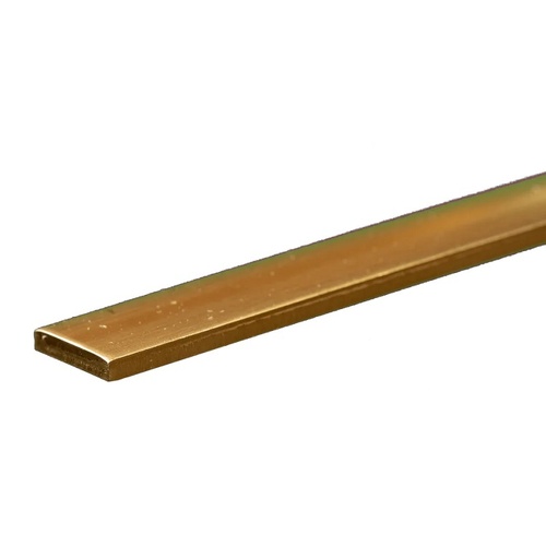 Brass Strip: 2.36mm Thick x 12.7mm Wide x  300mm Long (1 Piece)