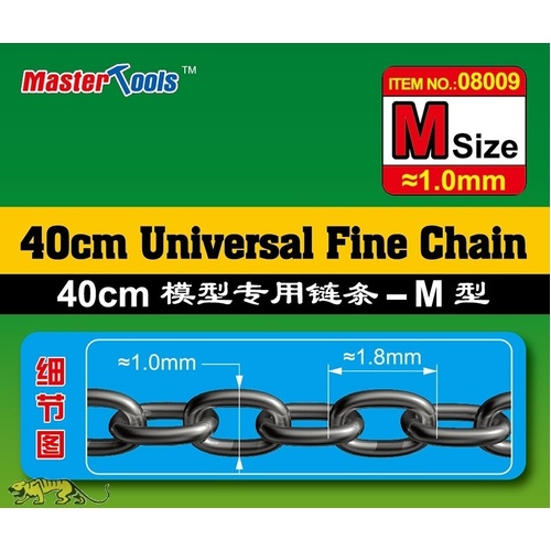 Trumpeter 40CM Universal Fine Chain (Medium) - 1.0mm x 1.8mm Modelling Tool